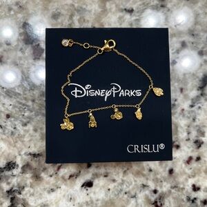 CRISLU Disney Parks Gold Charm Bracelet